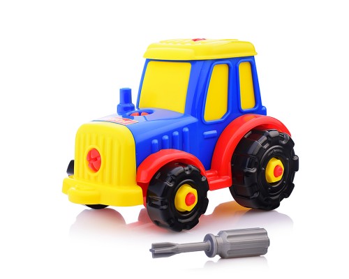 Конструктор-транспорт "Трактор" (20 элементов) (в пакете)