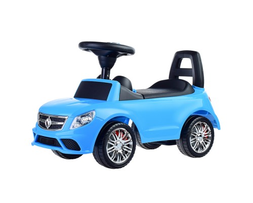 Каталка-автомобиль "SuperCar" №3 со звуковым сигналом (голубая)