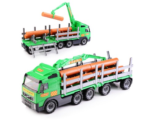 Автомобиль Лесовоз с прицепом