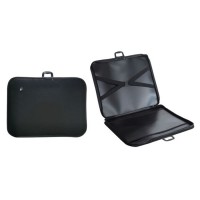 Папка для чертежей и рисунков A2 (60x42,5 см) пластиковая, на молнии с трех сторон, черная