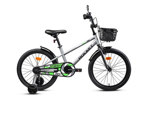 Велосипед 20" Rocket First, цвет серый