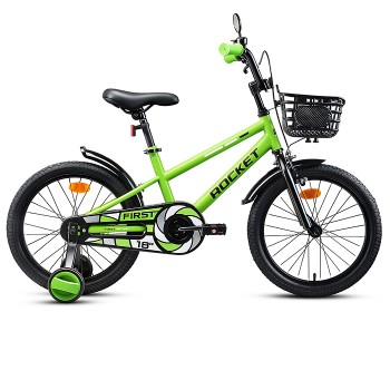 Велосипед 18" Rocket First, цвет зеленый