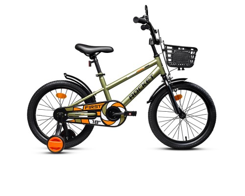 Велосипед 18" Rocket First, цвет хаки