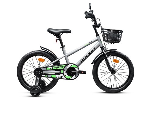 Велосипед 18" Rocket First, цвет серый