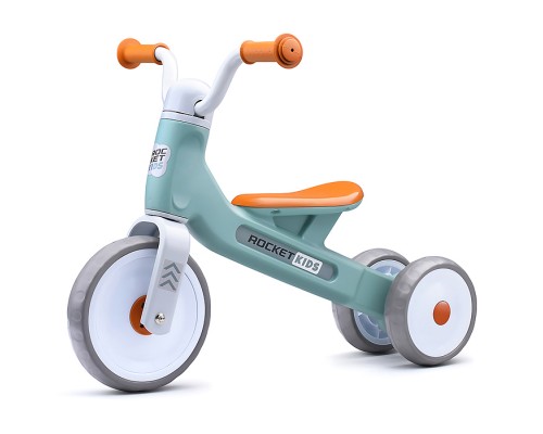 Беговел трехколесный Rocket 133-TQ, колеса EVA, цвет бирюзовый