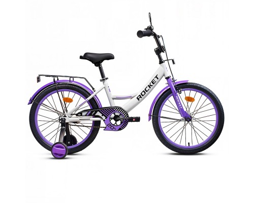 Велосипед 20" Rocket Gem, цвет белый/фиолетовый