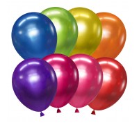 Шар (5''/13 см) Ассорти, металлик, 100 шт.