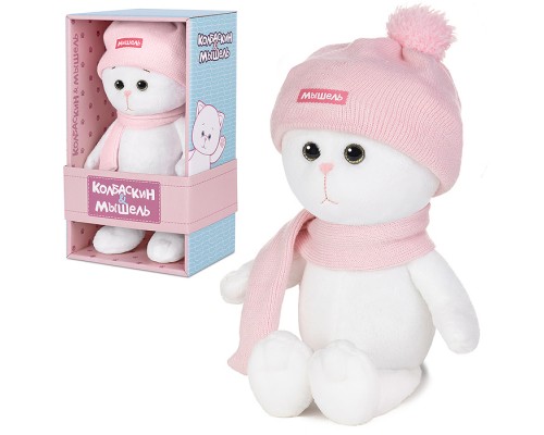 Мышель в Розовой Шапочке и Шарфике, 20 см, в коробке