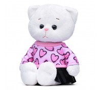 Мышель в розовом свитшоте и чёрной юбочке, 20 см, в коробке