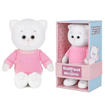 Колбаскин&Мышель, Мышель в розовом свитшоте, 20 см, в коробке