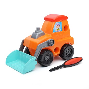 Трактор "Кузя" (19 дет., отвёртка) 22 см