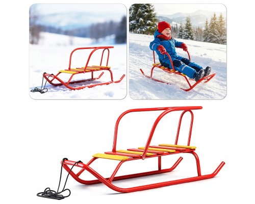 Игрушка. Санки детские "Ветерок 1+" (алый)