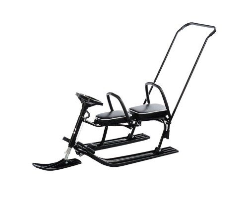 Игрушка Снегокат детский 505 "TWINS BABY PUSH" для двоих (Черный)