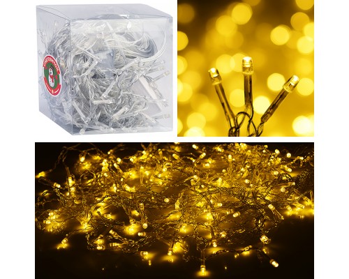 Электрогирлянда светодиодная Бахрома, 6*0,7м, 192 лампы, теплый