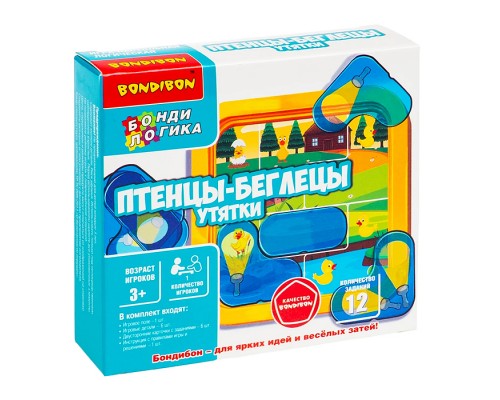 Игра настольная логическая БондиЛогика "Птенцы-беглецы. Утятки"