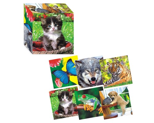 Кубики (4 куб) "Животные №2"