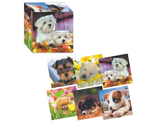 Кубики (4 куб) "Щенята №2"