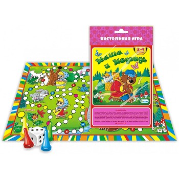 Настольная игра-ходилка "Маша и медведь"