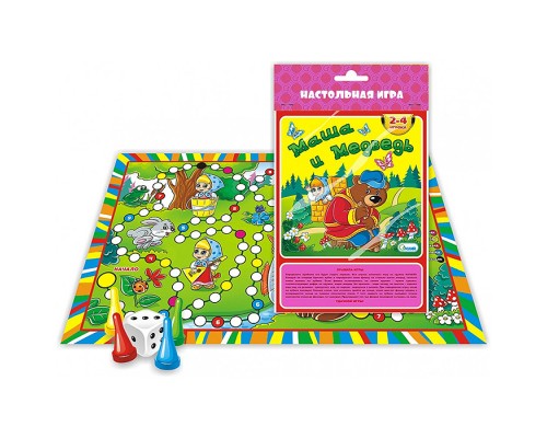 Настольная игра-ходилка "Маша и медведь"