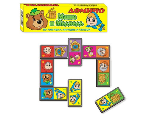 Домино "Маша и медведь"