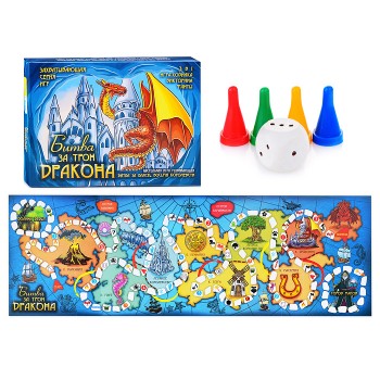 Настольная игра в коробке "Битва за трон дракона"