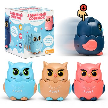 Заводная игрушка UT0078 "Забавный совенок"