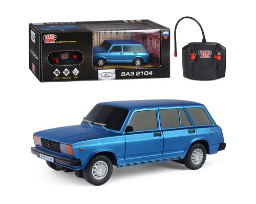 Машина р/у LADA ВАЗ-2104 18 см, (свет, синий) в коробке