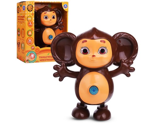 Сказочник танцующий 10+ песен, фраз и мелодий Чебурашка в коробке