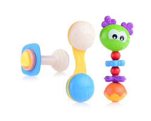 Набор погремушек "Веселое детство" в пакете