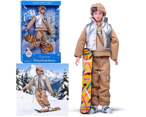 Кукла "Зимнии каникулы" с аксессуарами, в коробке