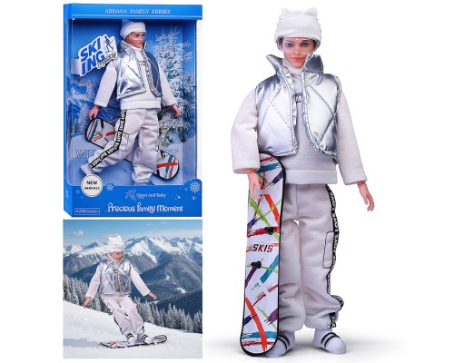 Кукла "Зимнии приключения" с аксессуарами, в коробке