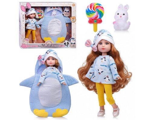 Кукла "София" в костюме пингвина,в  коробке