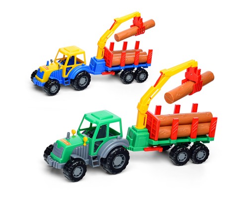 Алтай, трактор с полуприцепом-лесовоз