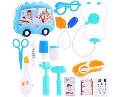 Набор "Доктор №17" (18 элементов) (в чемоданчике на колёсиках)