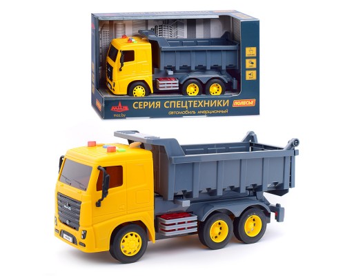 МАЗ, автомобиль-самосвал инерционный (со светом и звуком) (в коробке)