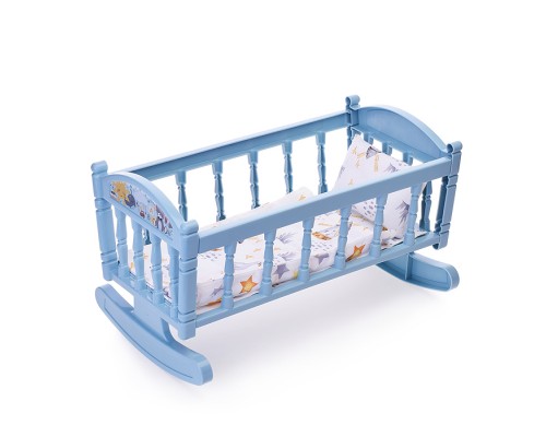 Кроватка-качалка сборная для кукол №4 (8 элементов) (в пакете)