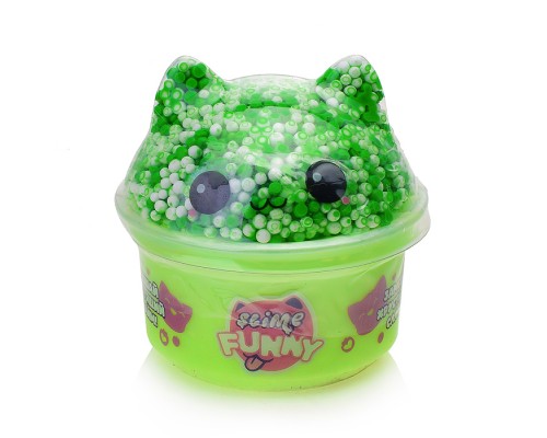 Игрушка для детей модели Funny Slime, слайм с вложениями, котенок
