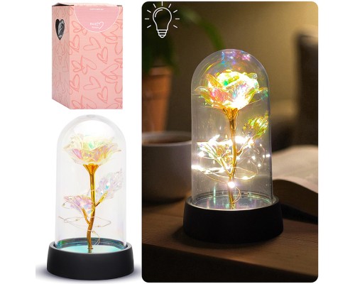 Светильник "Волшебный цветок" в коробке (желтый)