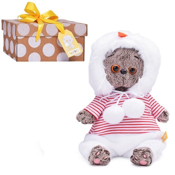 Кот Басик baby в костюмчике "Снеговик"