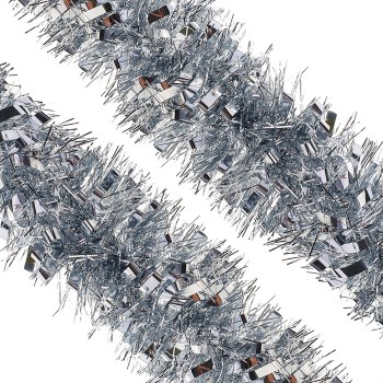 Мишура (10см*2м) серебро