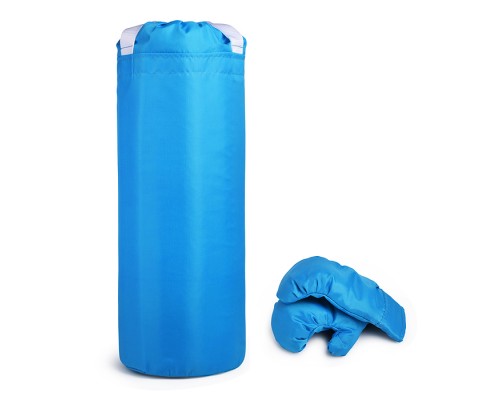 Набор детский игровой (перчатки, груша 70 см.) Оксфорд (голубой)