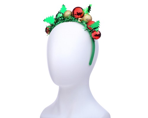 Ободок карнавальный "Ёлочные шарики" в пакете