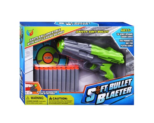 Набор Тир "Попади в цель!" с мягкими пулями и мишенью, в коробке