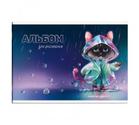 Альбом для рисования 12 л, А4 "Котенок" 100 г/м&sup2;.