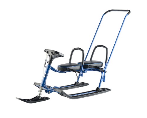 Игрушка Снегокат детский 505 "TWINS BABY PUSH" для двоих (Синий)