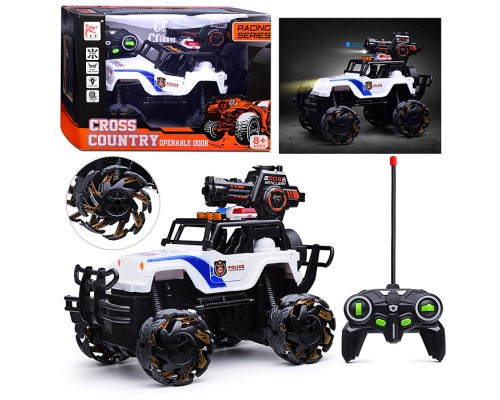 Машина "Джип. Полиция" с пушкой, р/у, 27 MHz, в коробке