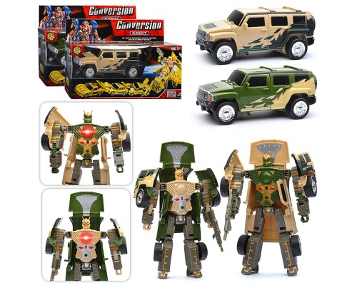 Робот "Турбо" трансформирующийся в военную технику, на листе