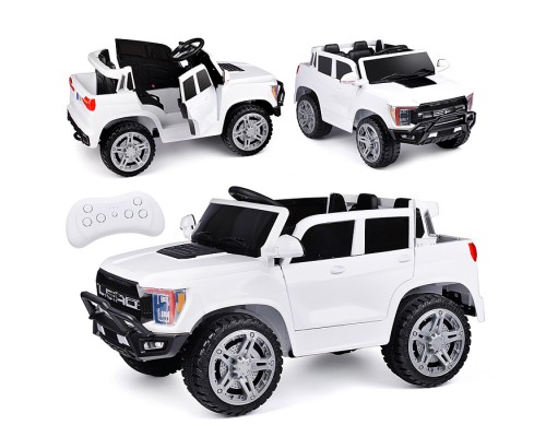 Электромобиль "Городской гигант" на аккумуляторе, с р/у управлением, в коробке (белый)