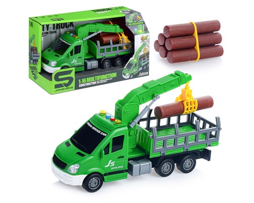 Машина "ЛесМастер" 1:16 (свет, звук) в коробке