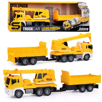 Машина "Трейлер" на батарейках, в коробке